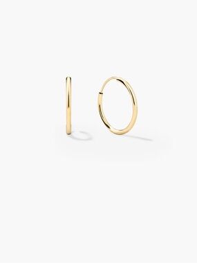 Mejuri small hoop 14k yellow gold